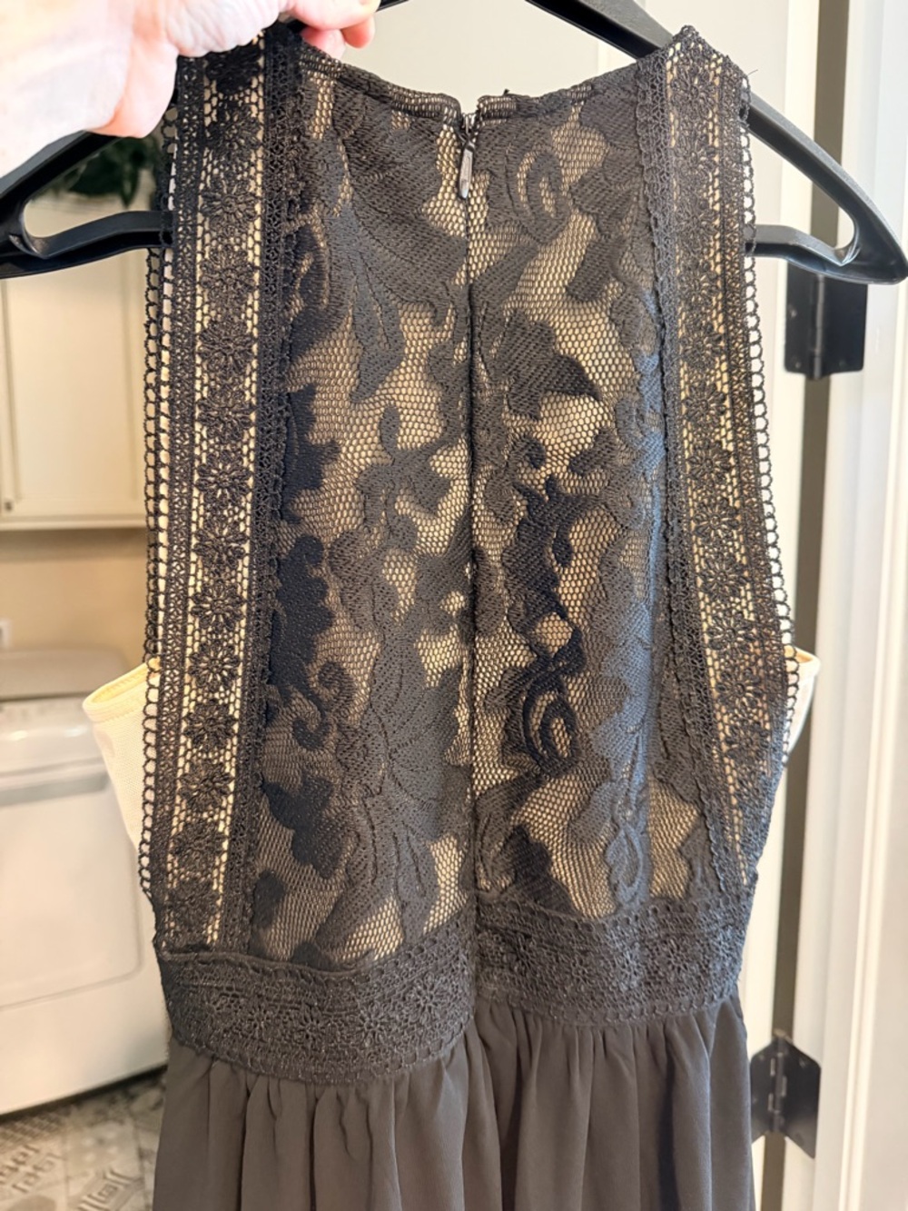 Lulu's Black Lace-Top Maxi Skirt - Picture 5 of 6